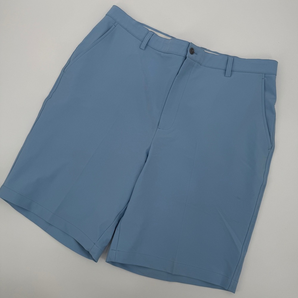 FootJoy Mens Light Blue Performance Golf Shorts Flat Front Stretch Country Club